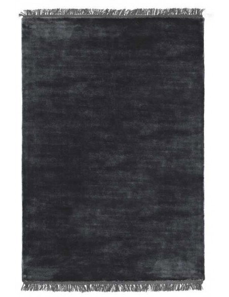 Tappeto moderno Luna Midnight, collezione Hand Made, 100% viscosa, fatto a mano, India.