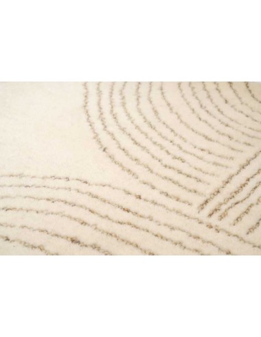 Tappeto moderno Ornate Beige 100% lana fatto a mano 160x230 200x300 cm Carpet Decor Hand Made Collection India