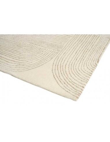 Tappeto moderno Ornate Beige 100% lana fatto a mano 160x230 200x300 cm Carpet Decor Hand Made Collection India