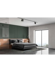 Tappeto moderno Palms Grey - Collezione Hand Made - Carpet Decor - 55% viscosa 45% lana - Fatto a mano in India - 160x230, 200x3 2