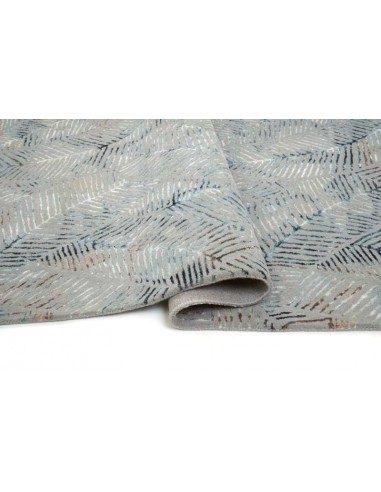 Tappeto moderno Palms Grey - Collezione Hand Made - Carpet Decor - 55% viscosa 45% lana - Fatto a mano in India - 160x230, 200x3