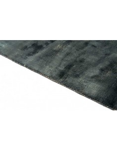 Tappeto moderno Plain Dark Blue - Collezione Hand Made - Carpet Decor - 100% viscosa - Fatto a mano - India - 160x230, 200x300 c 2