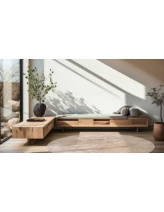 Tappeto moderno Plain Paloma Round, collezione Hand Made, 100% viscosa, fatto a mano, India. 2