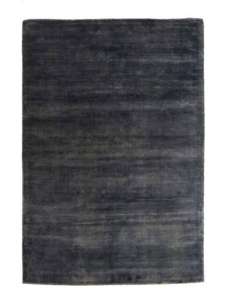 Tappeto moderno Plain Steel Grey, collezione Hand Made, 100% viscosa, fatto a mano, India.