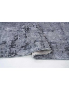 Tappeto moderno Plain Steel Grey, collezione Hand Made, 100% viscosa, fatto a mano, India. 2