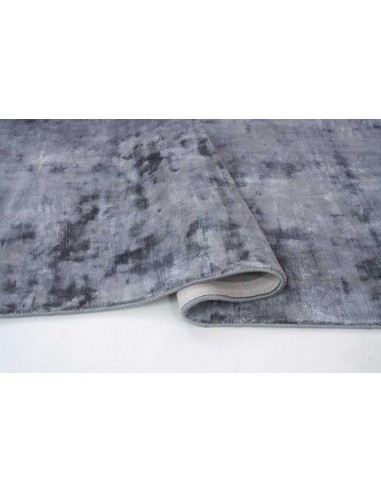 Tappeto moderno Plain Steel Grey, collezione Hand Made, 100% viscosa, fatto a mano, India.