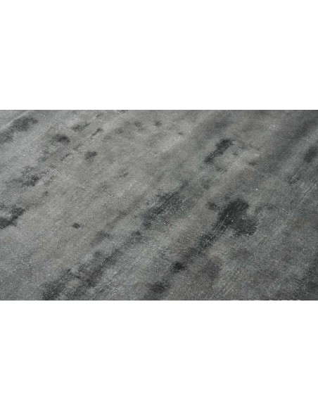 Tappeto moderno Plain Steel Grey, collezione Hand Made, 100% viscosa, fatto a mano, India.