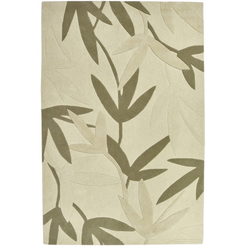 Tappeto moderno Foglie Natalia Pepe (-35%) cream cm.160x240 scontato