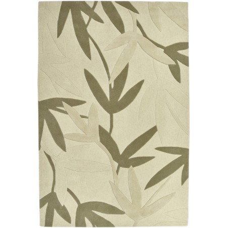 Tappeto moderno Foglie Natalia Pepe (-35%) cream cm.160x240 scontato