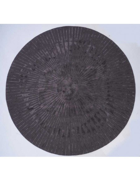 Tappeto moderno grigio scuro rotondo Radius Hand Made Carpet Decor