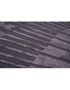 Tappeto moderno grigio scuro rotondo Radius Hand Made Carpet Decor