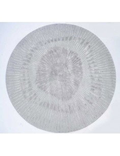 Tappeto moderno grigio rotondo fatto a mano, collezione Hand Made, 60% viscosa 40% lana, dimensioni 200x200, 250x250 cm.