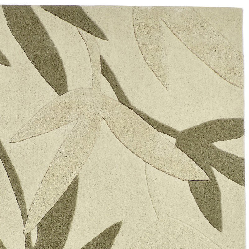 Tappeto moderno Foglie Natalia Pepe (-35%) cream cm.160x240 scontato