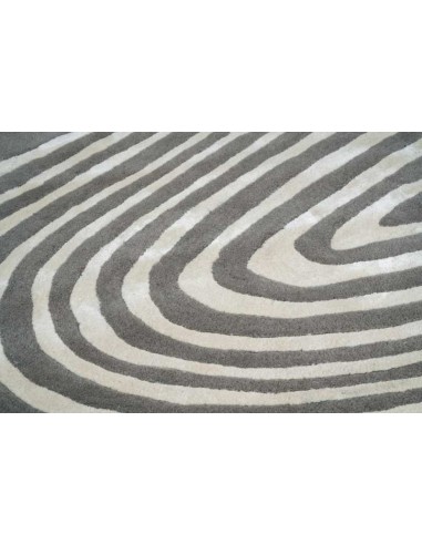 Tappeto moderno Sahara Beige, collezione Hand Made, 40% viscosa 60% lana, fatto a mano, India.