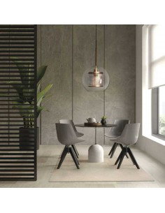 Tappeto moderno Sierra Ivory, collezione Hand Made, 100% viscosa, fatto a mano, India. 2