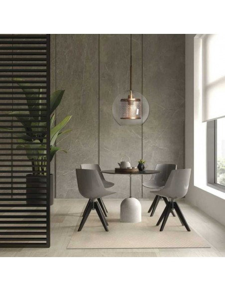 Tappeto moderno Sierra Ivory, collezione Hand Made, 100% viscosa, fatto a mano, India.