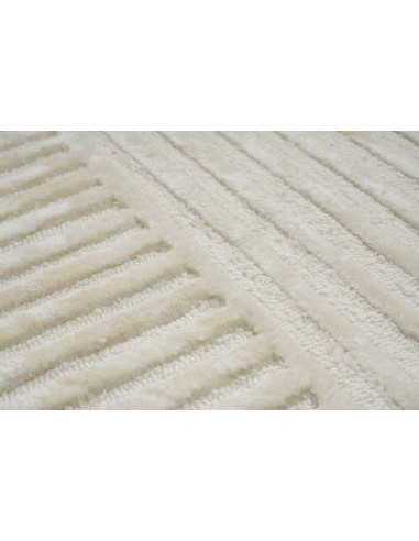 Tappeto moderno Sierra Ivory, collezione Hand Made, 100% viscosa, fatto a mano, India.