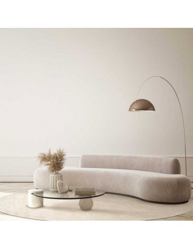Tappeto moderno Sierra Ivory Oval - Collezione Hand Made - Carpet Decor - 100% viscosa - Fatto a mano - India - 160x230, 200x300