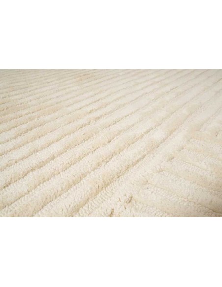 Tappeto moderno Sierra Ivory Oval - Collezione Hand Made - Carpet Decor - 100% viscosa - Fatto a mano - India - 160x230, 200x300