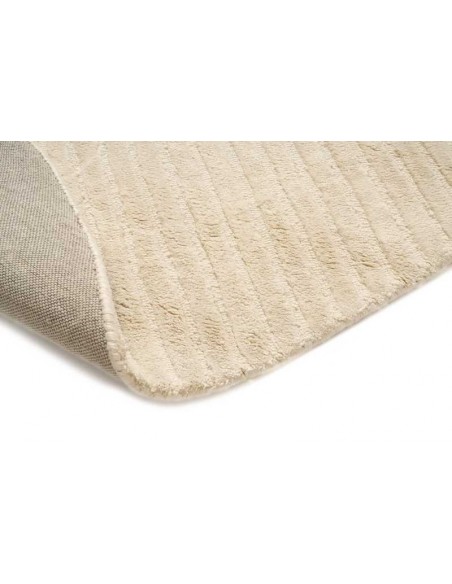 Tappeto moderno Sierra Ivory Oval - Collezione Hand Made - Carpet Decor - 100% viscosa - Fatto a mano - India - 160x230, 200x300