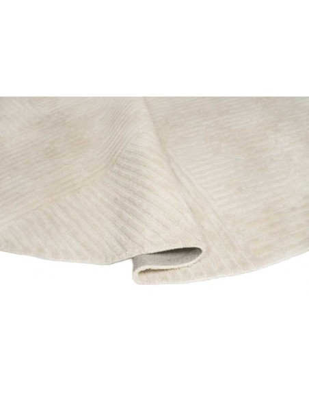 Tappeto moderno Sierra Ivory Oval - Collezione Hand Made - Carpet Decor - 100% viscosa - Fatto a mano - India - 160x230, 200x300