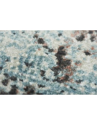 Tappeto moderno Sintra Teal Peach, collezione Hand Made, 100% viscosa, fatto a mano in India.