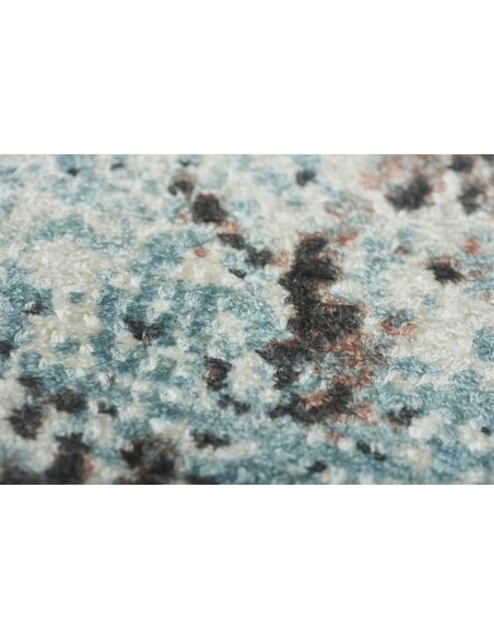 Tappeto moderno Sintra Teal Peach, collezione Hand Made, 100% viscosa, fatto a mano in India.
