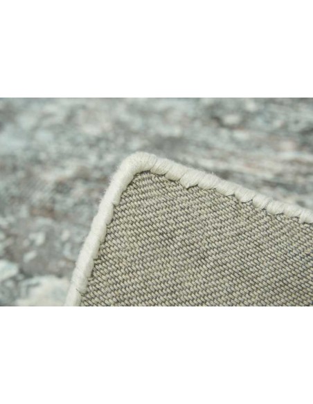 Tappeto moderno Sintra Teal Peach, collezione Hand Made, 100% viscosa, fatto a mano in India.