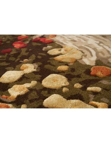 Tappeto moderno Spring Flowers Round - Collezione Hand Made - Carpet Decor - 200x200 cm - 60% lana 30% viscosa 10% cotone - Fatt