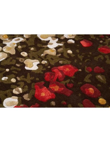 Tappeto moderno Spring Flowers Round - Collezione Hand Made - Carpet Decor - 200x200 cm - 60% lana 30% viscosa 10% cotone - Fatt