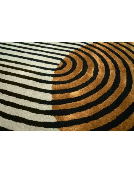 Tappeto moderno Stella Coral, collezione Hand Made, brand Carpet Decor, fatto a mano in India, 40% viscosa 60% lana, dimensioni 