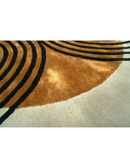 Tappeto moderno Stella Coral, collezione Hand Made, brand Carpet Decor, fatto a mano in India, 40% viscosa 60% lana, dimensioni 