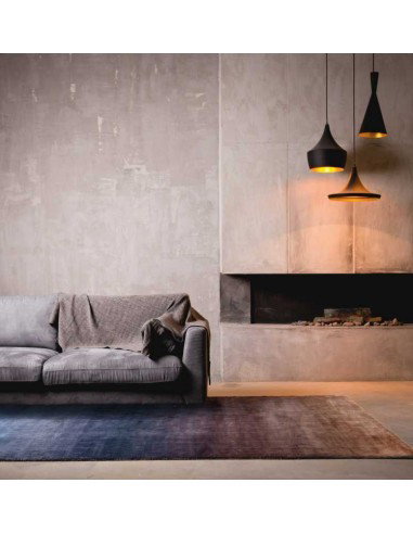 Tappeto moderno Sunset Copper, collezione Hand Made, 100% tencel, fatto a mano, India.