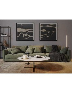 Tappeto moderno Sunset Taupe, collezione Hand Made, 100% tencel, fatto a mano, India. 2