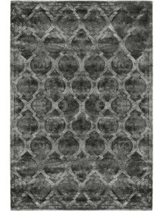 Tappeto moderno Tanger Dark Grey - Collezione Hand Made - Carpet Decor - 100% viscosa - Fatto a mano - India - 160x230, 200x300 