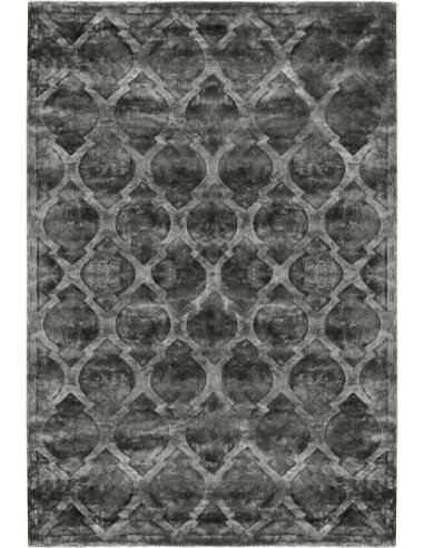 Tappeto moderno Tanger Dark Grey - Collezione Hand Made - Carpet Decor - 100% viscosa - Fatto a mano - India - 160x230, 200x300 