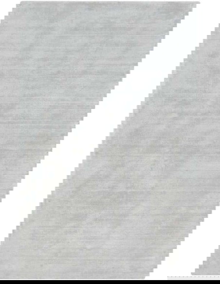 Tappeto moderno grigio chiaro Tere, collezione Hand Made, 100% viscosa, fatto a mano in India.