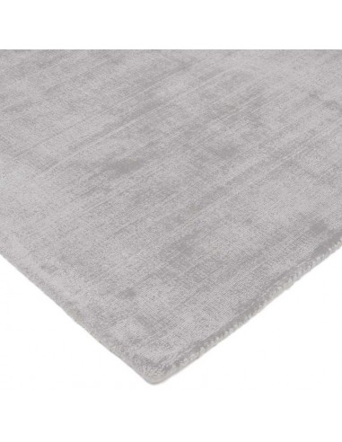 Tappeto moderno grigio chiaro Tere, collezione Hand Made, 100% viscosa, fatto a mano in India.