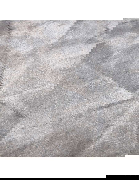 Tappeto moderno Triango Silver, collezione Hand Made, 100% viscosa, fatto a mano, India.