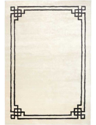 Tappeto moderno Venezia Pearl, collezione Hand Made, 100% viscosa, fatto a mano, India.