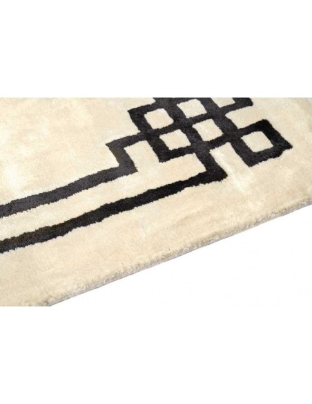 Tappeto moderno Venezia Pearl, collezione Hand Made, 100% viscosa, fatto a mano, India.