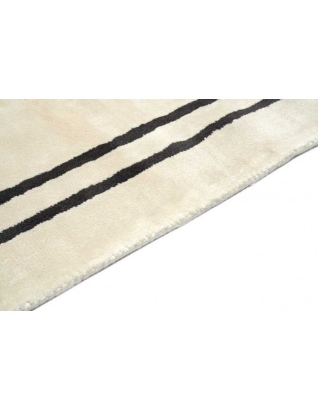 Tappeto moderno Venezia Pearl, collezione Hand Made, 100% viscosa, fatto a mano, India.