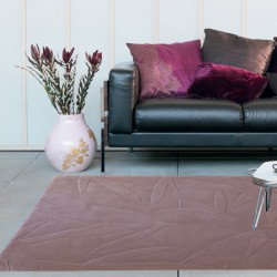 Carpet moderno Foglie 44 Natalia Pepe (-35%) pink cm.160x240 di SITAP