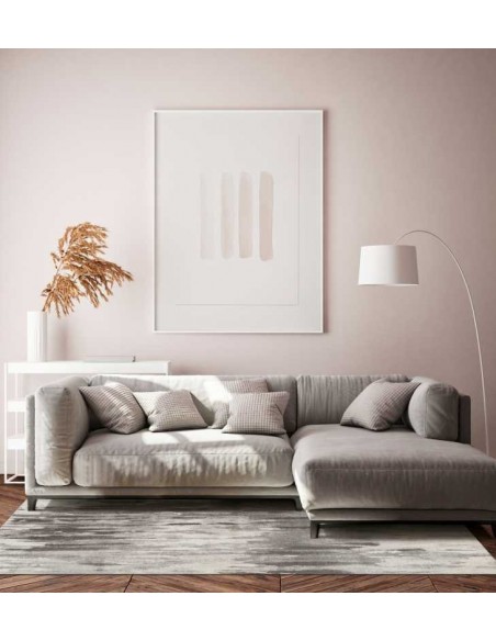 Tappeto moderno lavabile in lavatrice Canvas Warm Grey - Collezione Magic Home - Carpet Decor - Turchia - 72% poliestere 28% cot