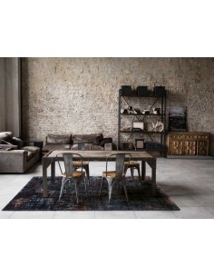 Tappeto moderno lavabile in lavatrice Flame Rusty Blue della collezione Magic Home - Carpet Decor 2