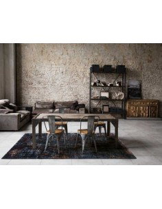 Tappeto moderno lavabile in lavatrice Flame Rusty Blue della collezione Magic Home - Carpet Decor 2