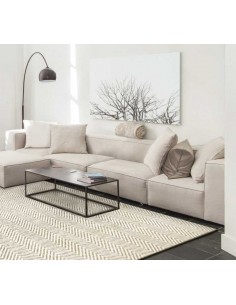 Tappeto moderno lavabile in lavatrice Luno Cold Beige - Collezione Magic Home - Carpet Decor 2