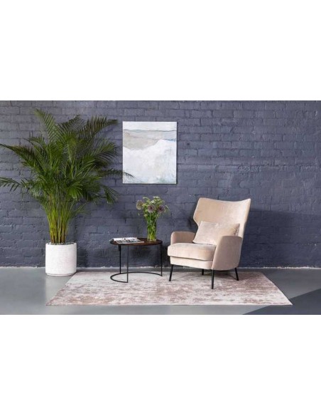 Tappeto moderno lavabile in lavatrice Lyon Taupe della collezione Magic Home di Carpet Decor - 160x230 cm - 72% poliestere 28% c