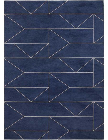 Tappeto moderno lavabile in lavatrice Marlin Indigo della collezione Magic Home - Carpet Decor