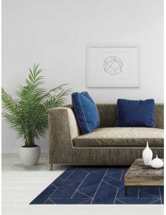 Tappeto moderno lavabile in lavatrice Marlin Indigo della collezione Magic Home - Carpet Decor 2